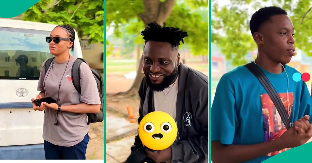 Nigerian Man Visits LASU, Meets Talented Young Boys Studying for Exam, Asks Them to Compose Song [Video]