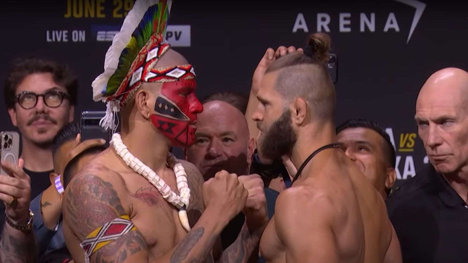 Video: Pereira, Prochazka share one final stoic staredown | UFC 303 [Video]