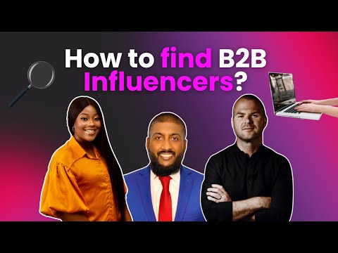 How to find B2B influencers IN SECONDS [Video]