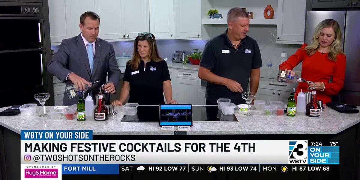 4th of July cocktails with Two Shots on the Rocks [Video]