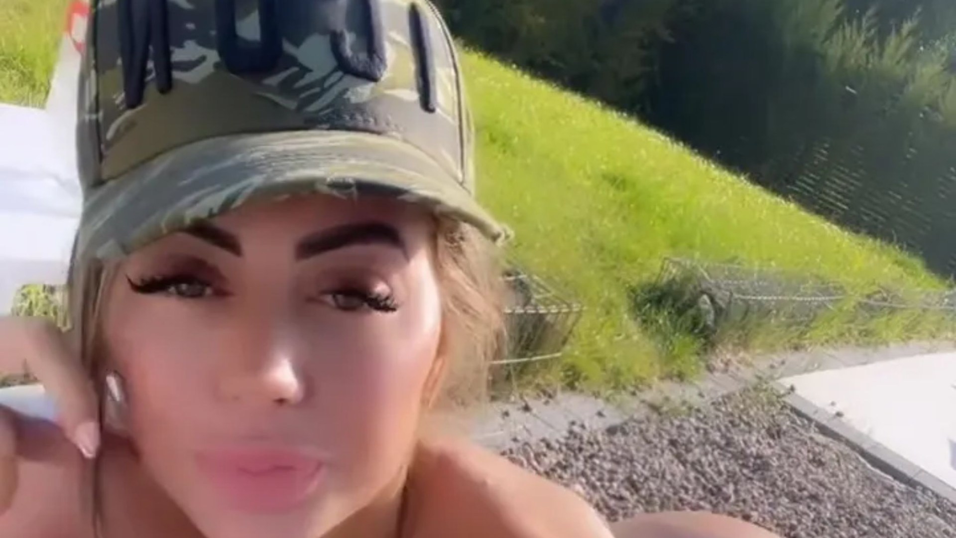 Chloe Ferry looks nearly naked as she sunbathes in her huge garden at 1million mansion [Video]