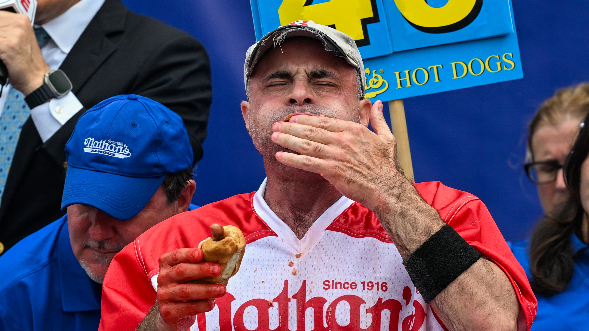 Meet Hot Dog Eating stars battling for absent Joey Chestnut’s crown including eater who scoffed 50 eggs in three minutes [Video]