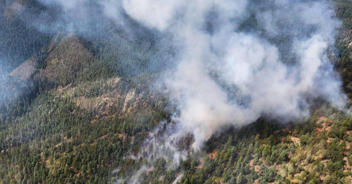 Oak Ridge Fire near Beulah now 1,191 acres in size, 9% contained [Video]