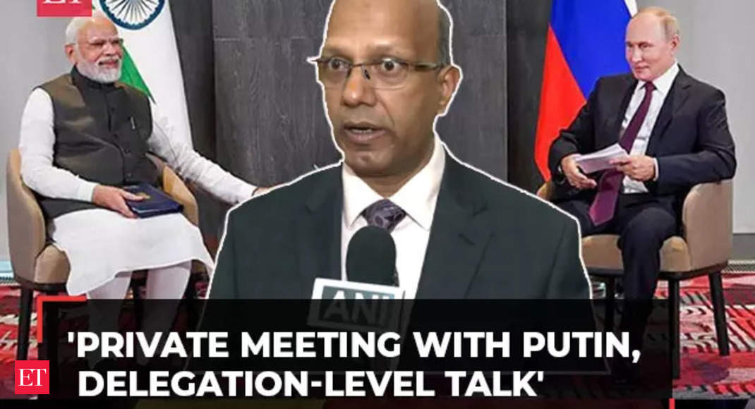 Private meeting with Putin, delegation-level talk…: Indian envoy Vinay Kumar shares PM’s Russia schedule – The Economic Times Video