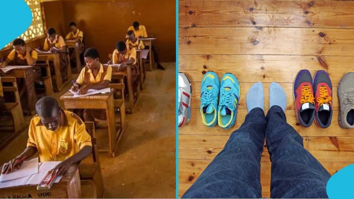 BECE: Ghanaian Students Go Shoe-less As GES Bans Shoes, Belts At Exams: “Zero Ideas & Strategies” [Video]