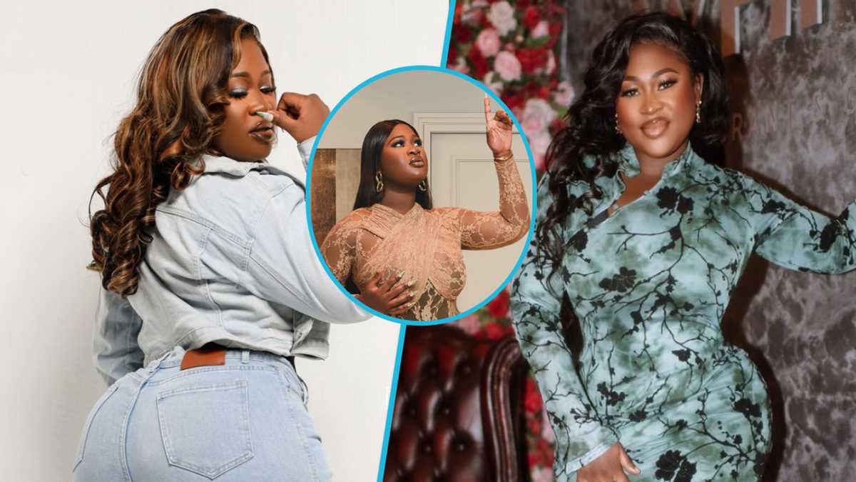 Sista Afia: Ghanaian Musician Looks Fabulous In A Brown See-Through Lace Jumpsuit And Glamorous Hair [Video]