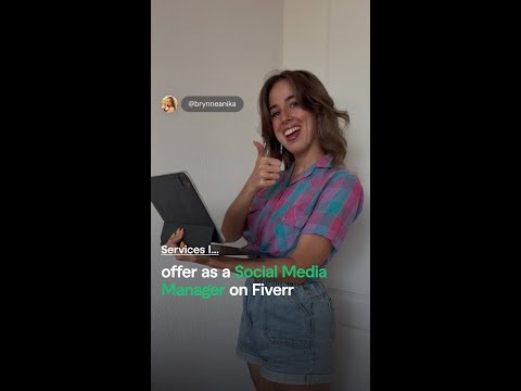 Services I offer as a social media manager on Fiverr [Video]