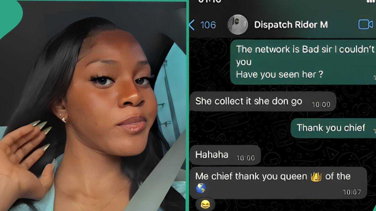 “My Dispatch Rider Fell in Love”: Nigerian Lady Releases Unexpected WhatsApp Messages She Got [Video]