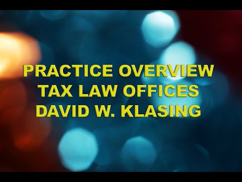 From the Tax Law Offices of David W. Klasing -Texas Man Sentenced to Federal Prison for Tax Evasion [Video]