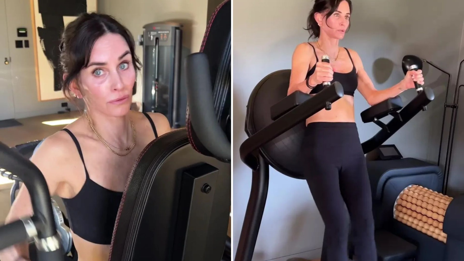 OMG that body! scream Friends fans as sitcom legend Courteney Cox, 60, looks ageless during gruelling gym workout [Video]