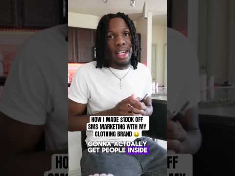 How I Made $100K Off SMS Marketing With My Clothing Brand [Video]