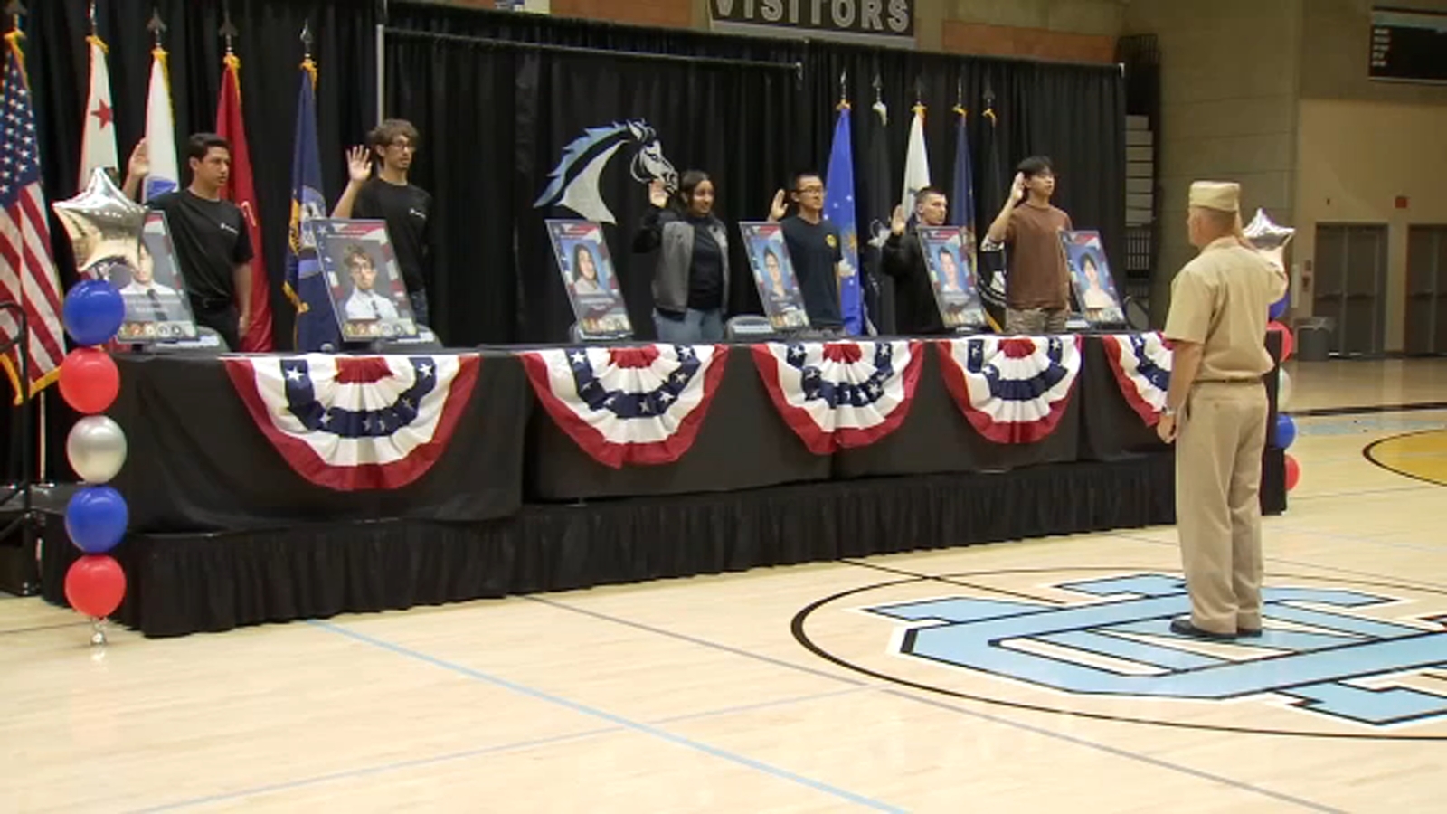 Military signing event held to honor seniors at Clovis North High School [Video]