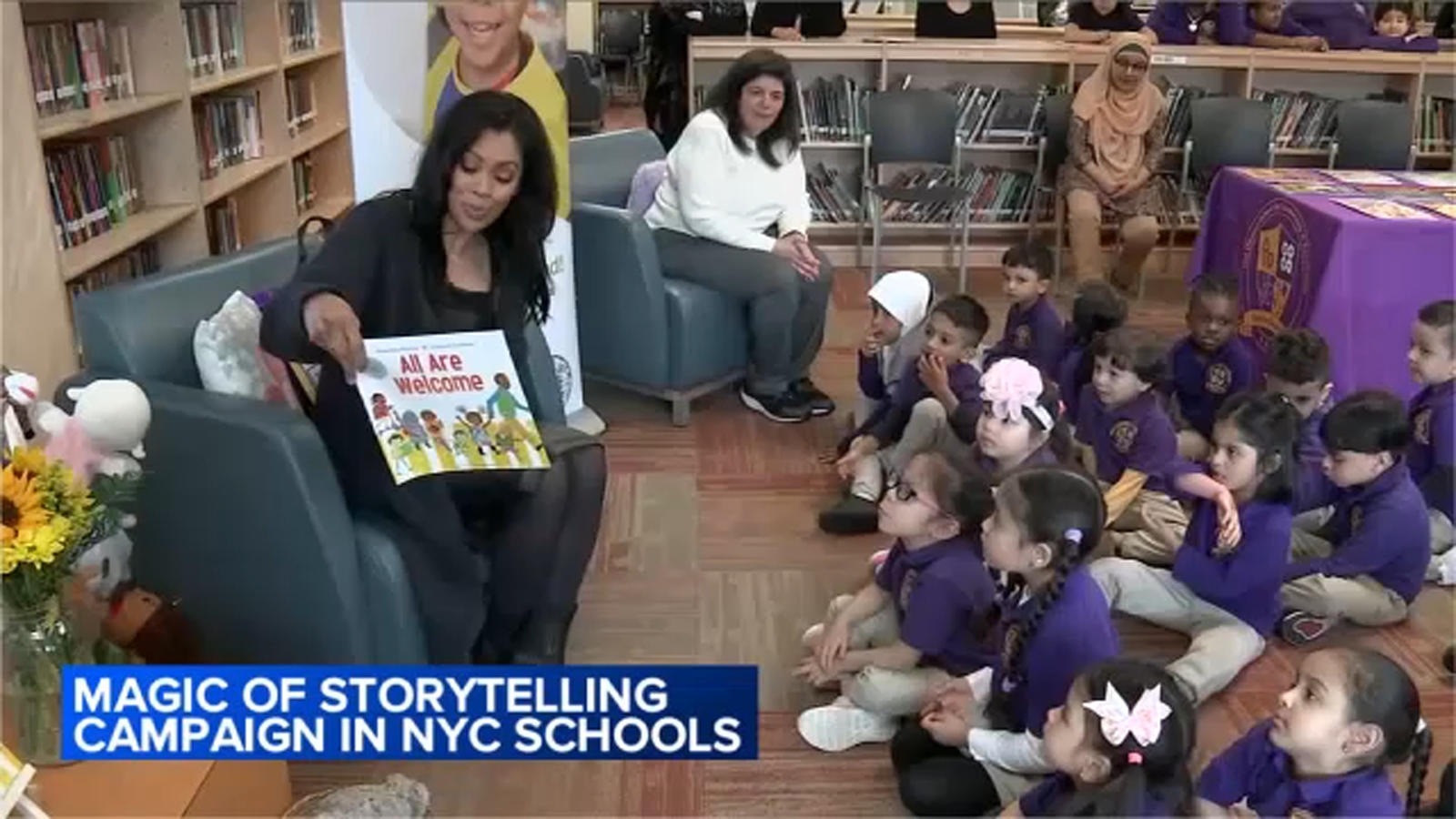 Disney Magic of Storytelling: Eyewitness News’ Shirleen Allicot reads to students in NYC [Video]