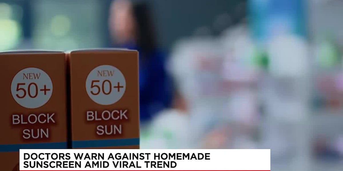 Doctors warn against viral TikTok trend on homemade sunscreen [Video]