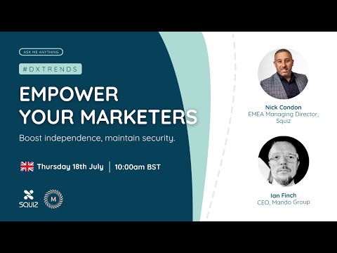 Empower your marketers: boost independence, maintain security. [Video]