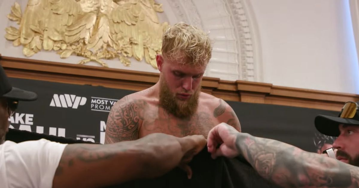 Jake Paul vs. Mike Perry weigh-in results: Paul successfully makes weight after early scare [Video]