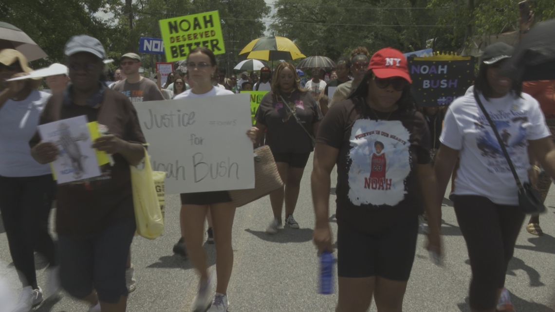 Protestors calling for justice for Noah Bush [Video]