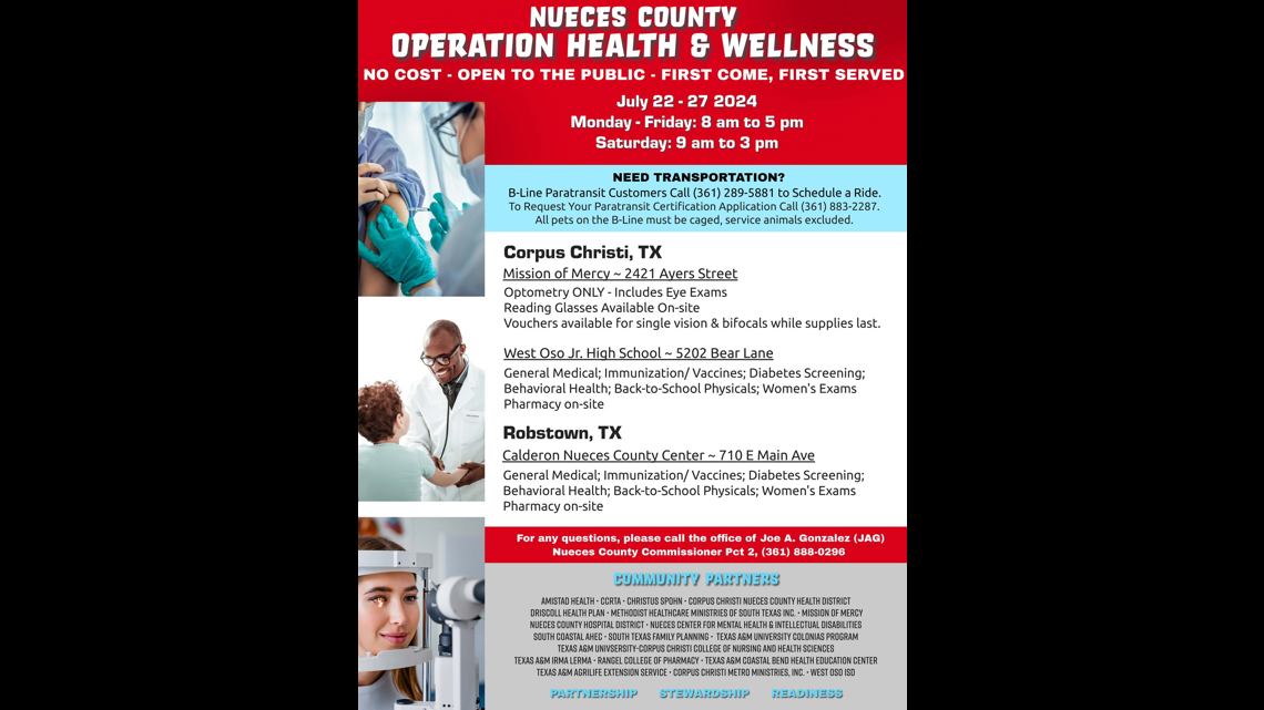 Operation Health & Wellness offers free health services, free RTA [Video]