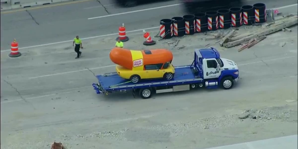 Oscar Mayer Wienermobile rolls over following wreck [Video]