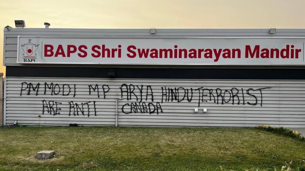 Edmonton Hindu place of worship vandalized [Video]