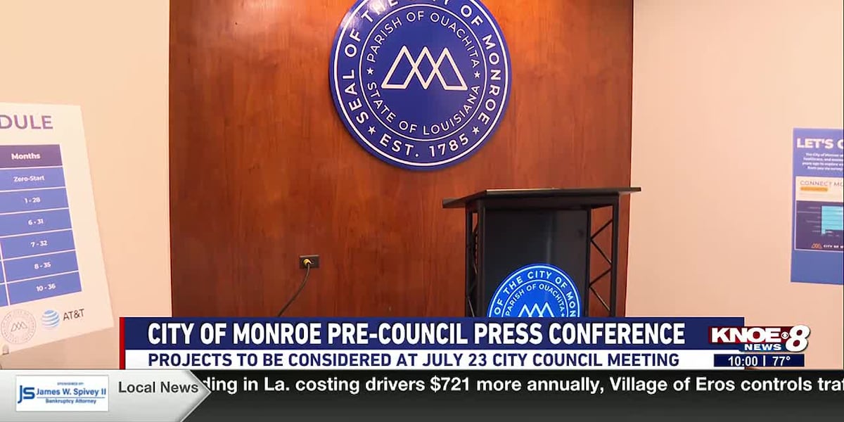 City of Monroe hosts press conference on city project updates [Video]