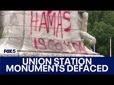 Protesters vandalize statues, fountain outside DC’s Union Station [Video]