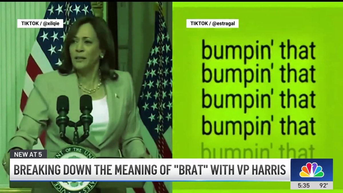 Breaking down the meaning of brat with Vice President Kamala Harris  NBC Los Angeles [Video]