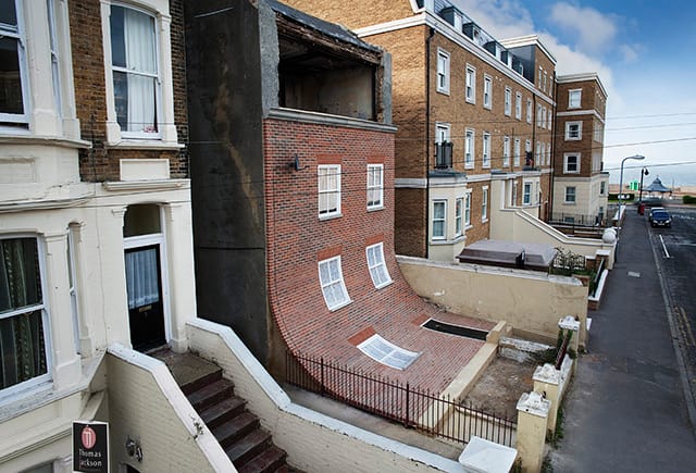A Brick Facade Appears to Melt Off of an Apartment Building in Margate  Colossal [Video]