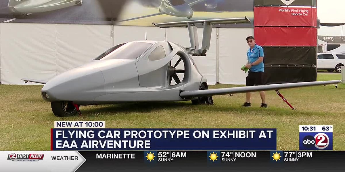 Flying car prototype on exhibit at EAA AirVenture [Video]