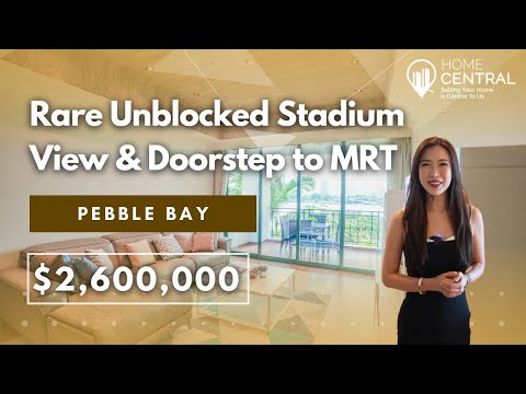 Pebble Bay: Condo Home Tour | Rare Unblocked Stadium View & Doorstep to MRT [Video]