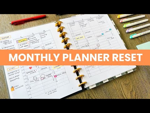 Resetting My Planner for the Month of August [Video]