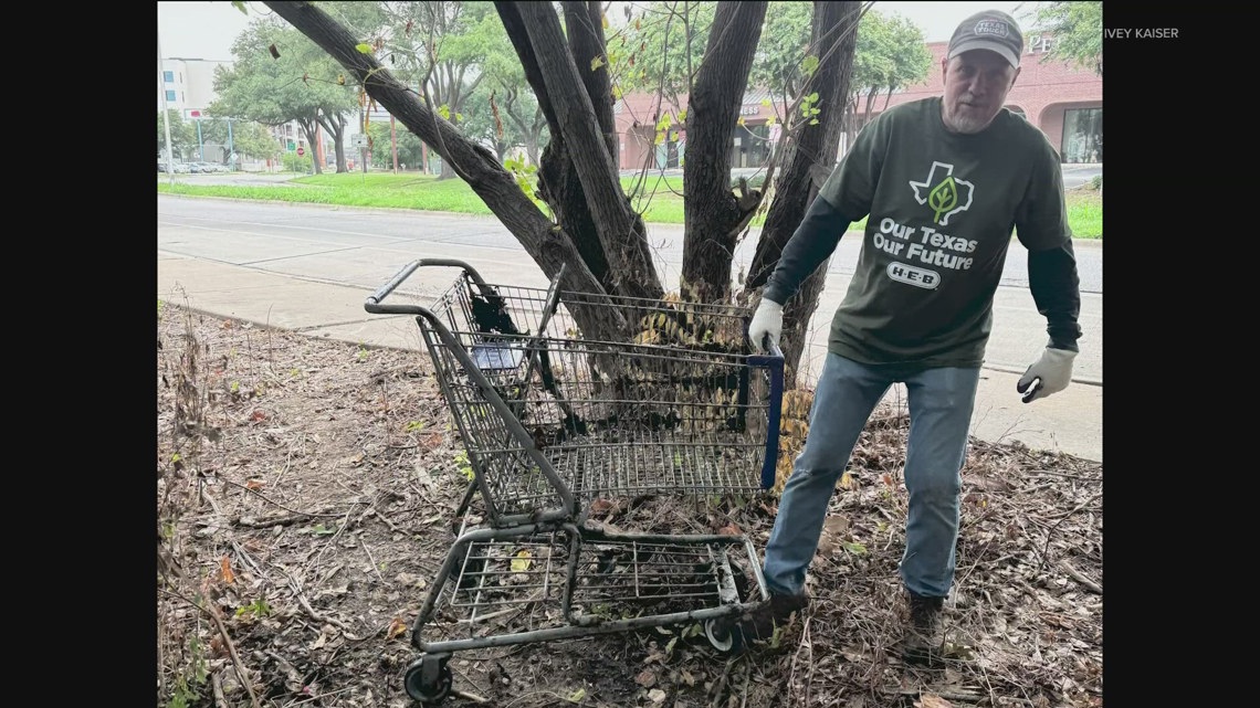 Shoal Creek Shopping Cart Corral helps clean Austin waterways [Video]