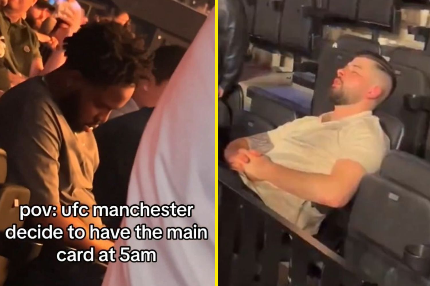 Viral footage shows MMA fans falling asleep during snoozefest UFC 304 main event at 5am [Video]