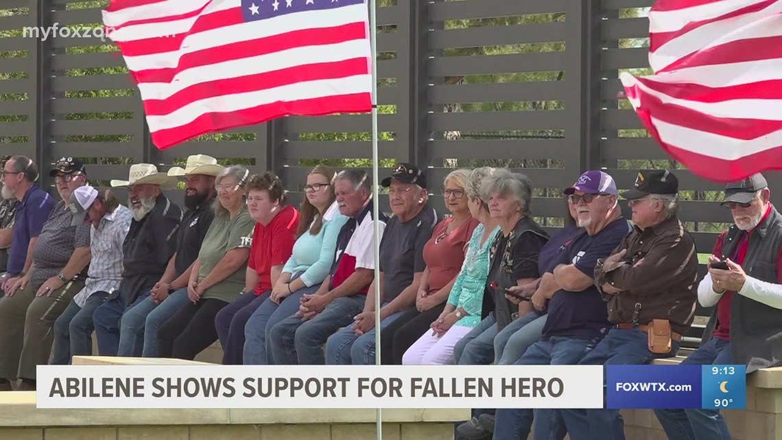 Abilene shows support for U.S hero [Video]