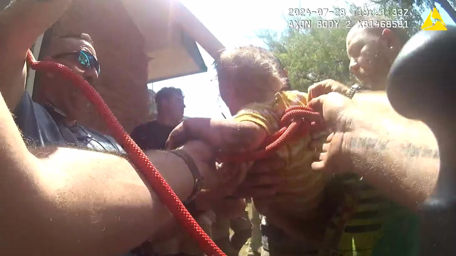 Toddler falls more than 10 feet down into sump pump drain; rescued by first responders [Video]