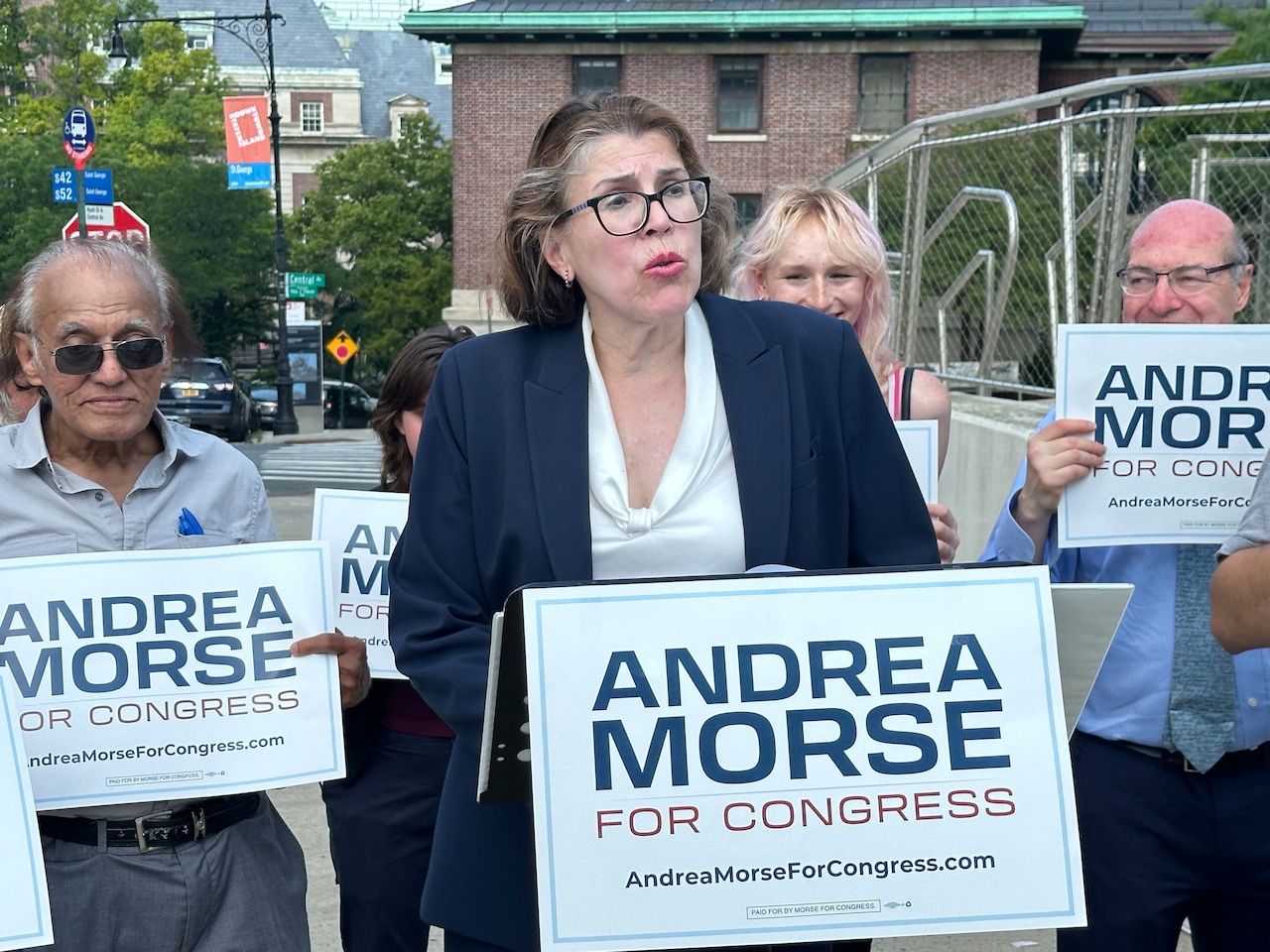 Democratic congressional candidate Andrea Morse kicks off campaign [Video]