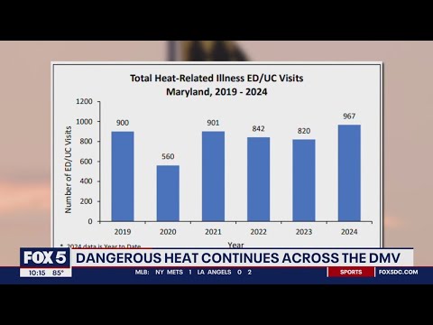 Record-breaking heat in Maryland: nearly 1,000 hospitalized, 14 dead [Video]