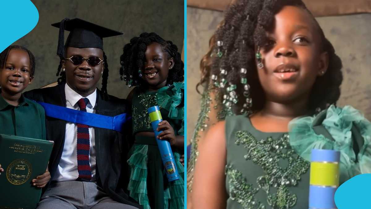 Stonebwoy’s Daughter Details Behind The Scenes Of Her Father’s Graduation Day With Cute Voice-Over [Video]