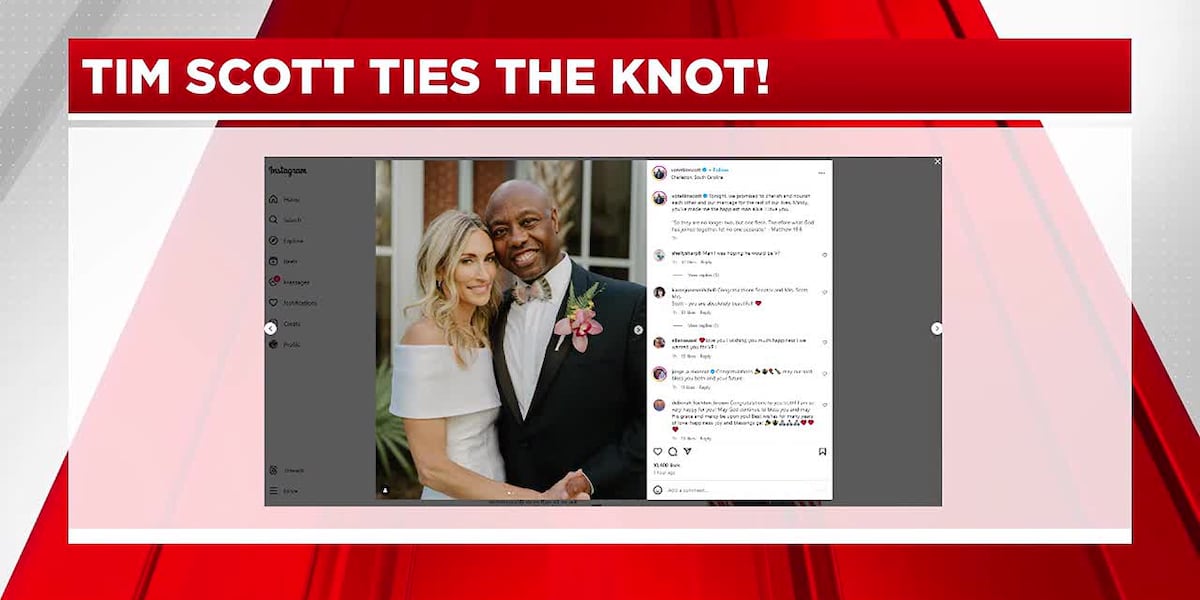 Tim Scott announces that he got married this weekend! [Video]