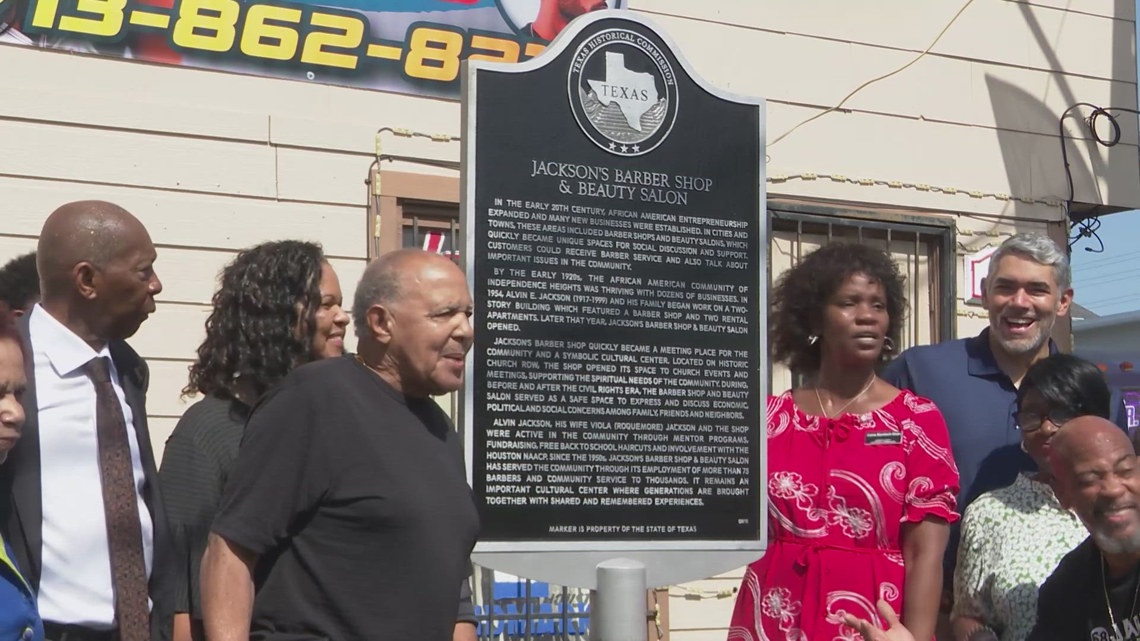 Houston barbershop in Independence Heights now historical site [Video]