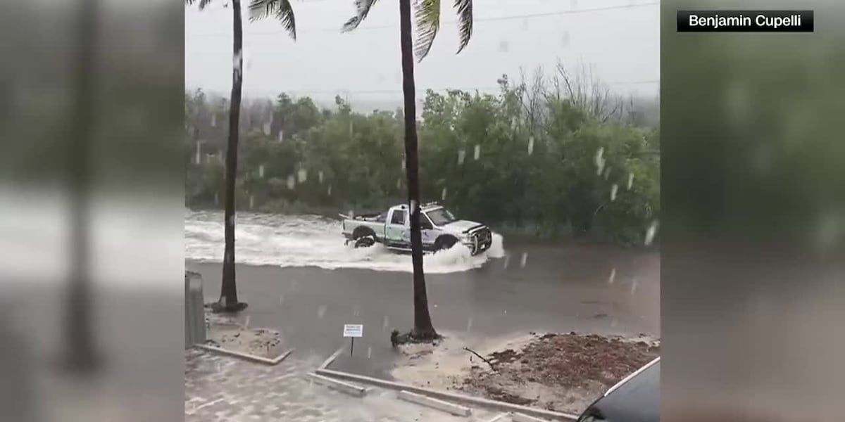 VIDEO: Rain and flooding ahead of Tropical Storm Debby’s landfall [Video]