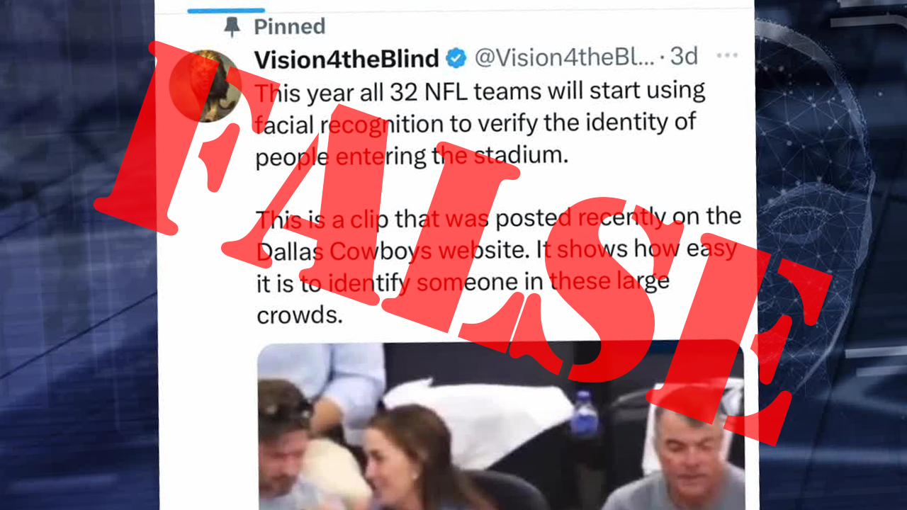 No, the NFL isn’t using facial recognition software to monitor fans [Video]