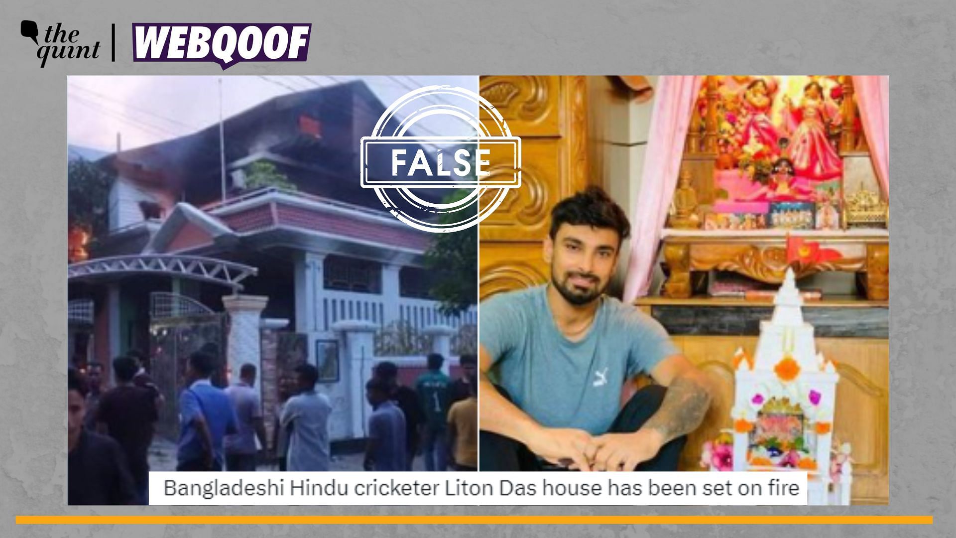 Check | No, the Image Doesnt Show People Setting Liton Das House on Fire in Bangladesh [Video]