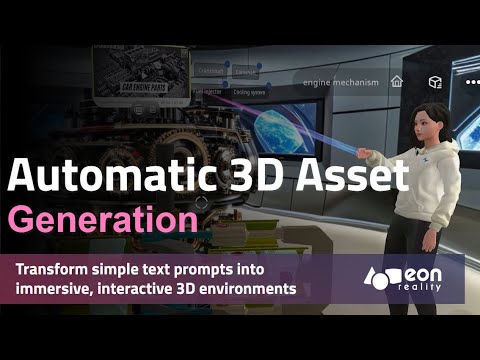 Automatic 3D Asset Generation: create interactive 3D environments from simple text prompts [Video]