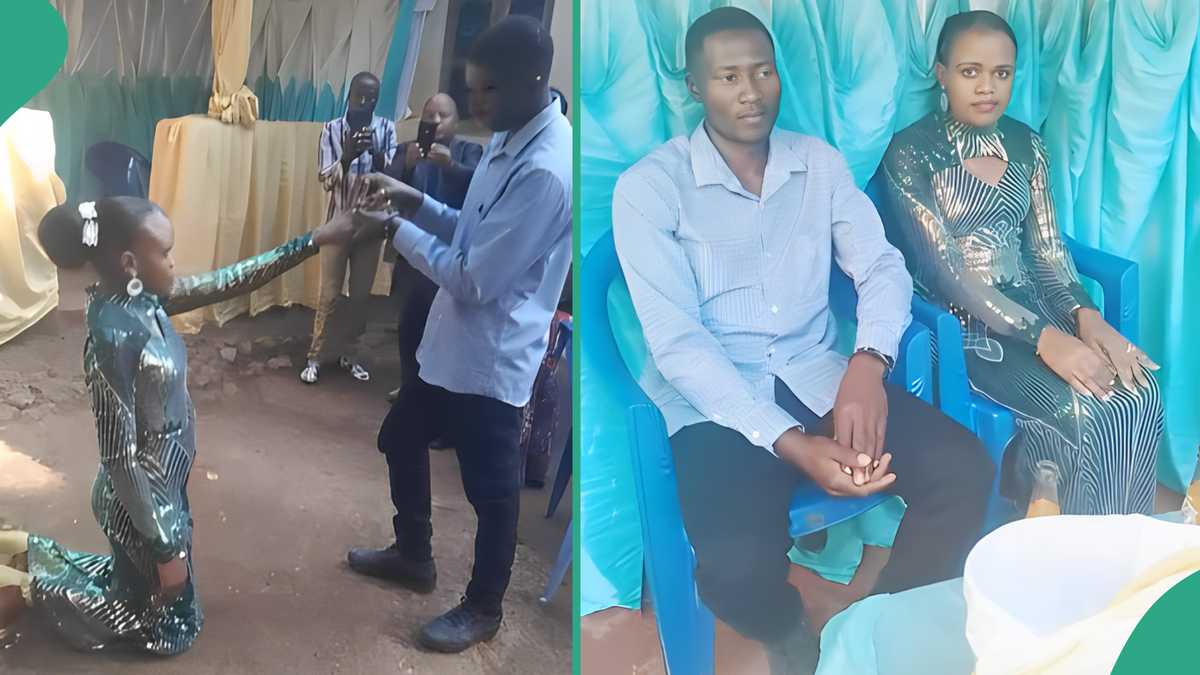 Lady Goes on Knees to Accept Her Man’s Marriage Proposal, Couple’s Video Trend Online