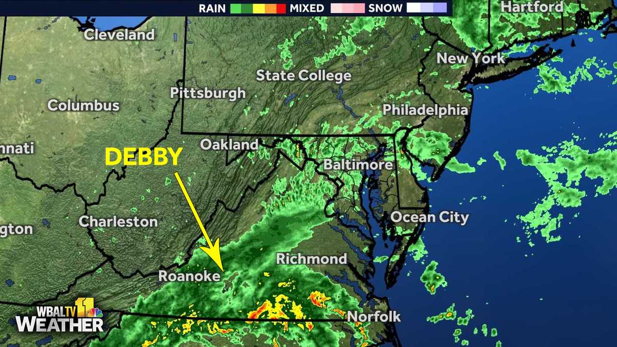 Debby accelerates inland, Maryland preps for heavy rain [Video]