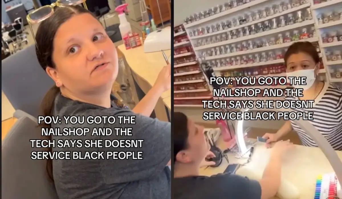 Illinois Nail Salon Tech Allegedly Tells Woman She Doesn’t Serve Black People. White Customer Rushes to Worker’s Defense and Is Hit with a Brilliant Clap Back, Video Shows