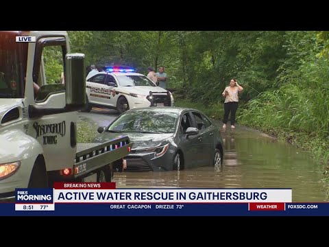 Debby’s remnants flood roadways, strand vehicles in Maryland [Video]