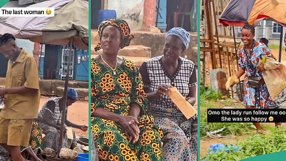 Market Women Rejoice as Random Man Gifts them Envelope Filled With Cash, Video Goes Viral