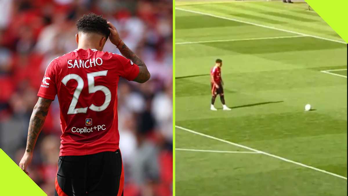 Manchester United Star Consoles Jadon Sancho After Penalty Miss Against Manchester City [Video]